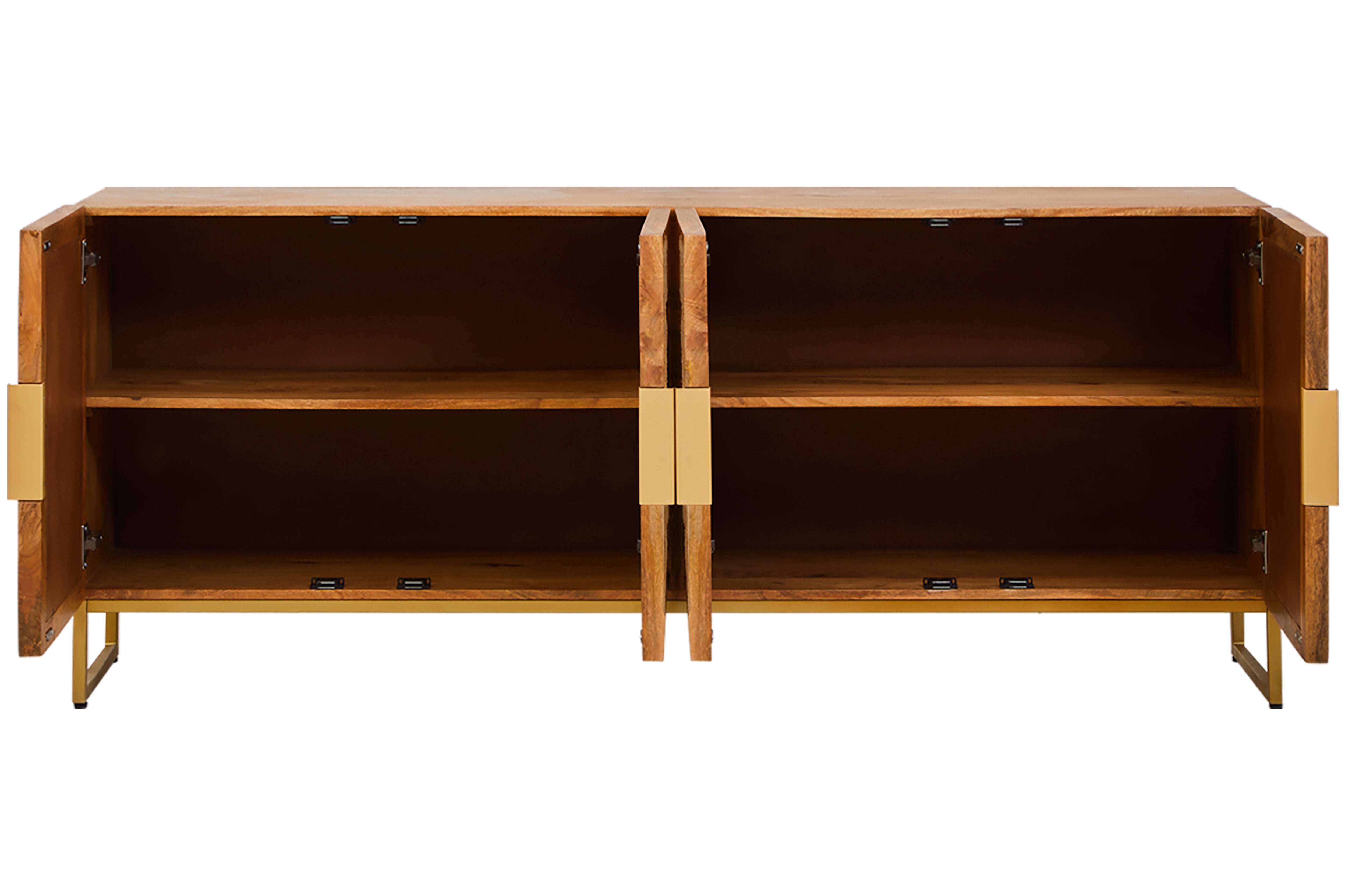 Santana Natural Mango Wood & Rope Detail Sideboard